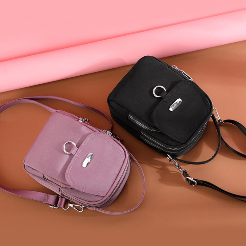 Lightweight Waterproof Shoulder Bag with Multiple Pockets