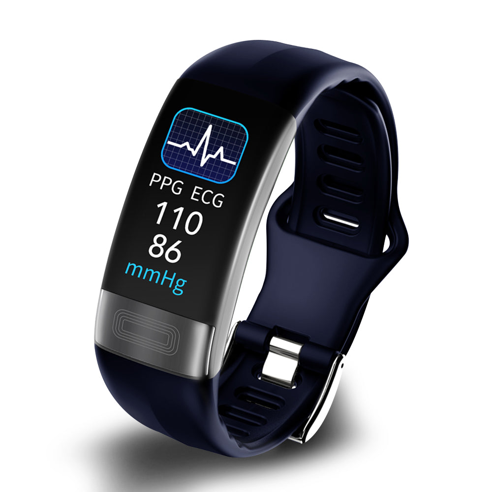 Smart bracelet with blood pressure monitor, ECG, heart rate, oxygen saturation, and sleep tracker - FDA approved