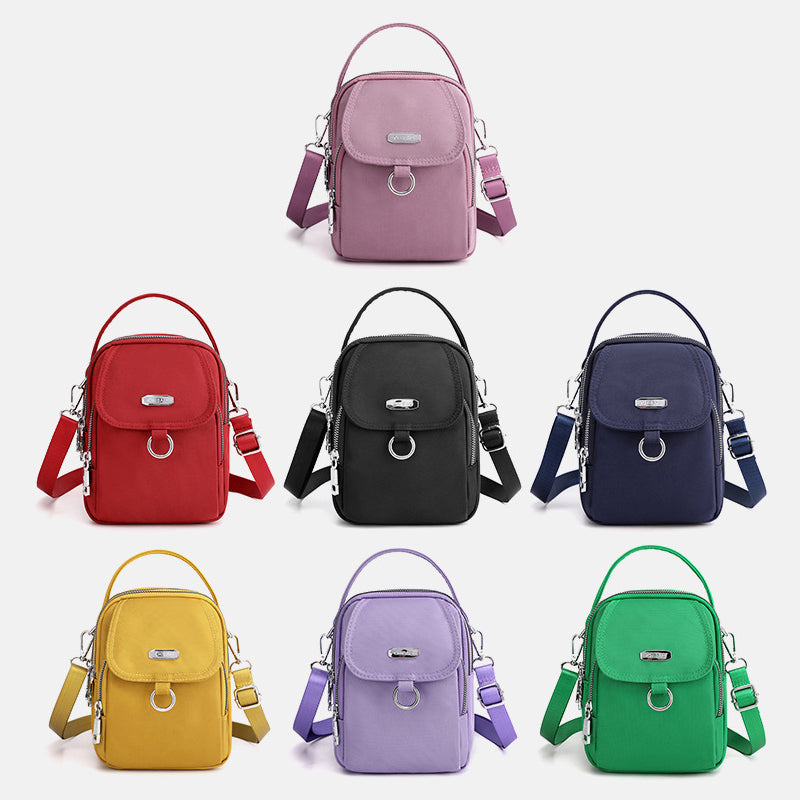 Lightweight Waterproof Shoulder Bag with Multiple Pockets