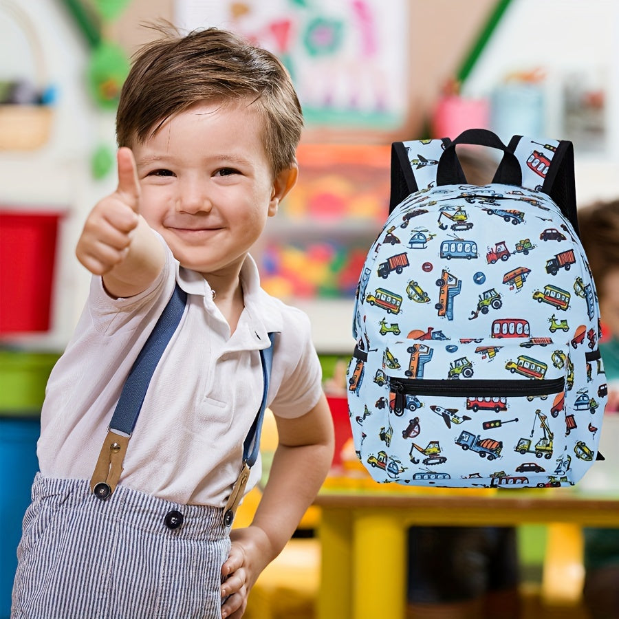 Cheerful Car Backpack for Children - For Adventurous School Days