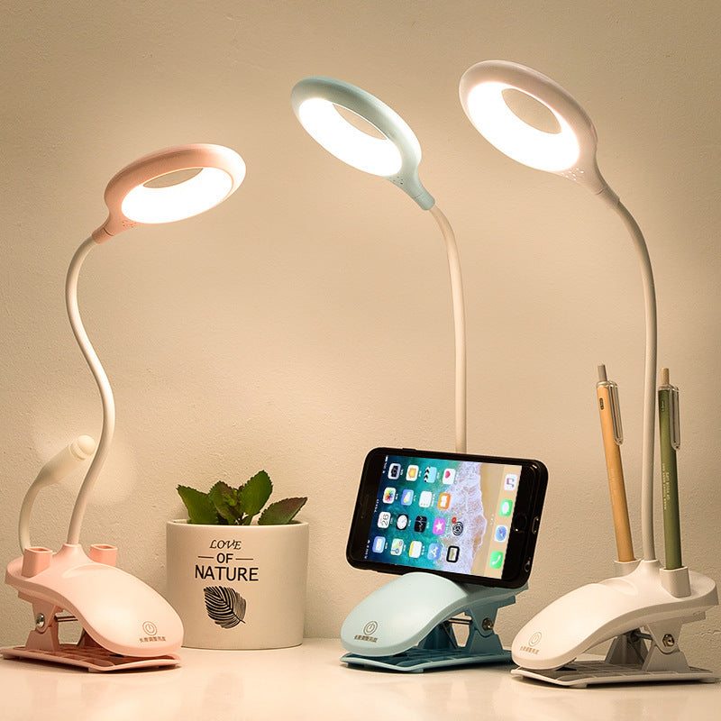 LumaFlex – Portable LED Table Lamp with Phone Holder and Adjustable Brightness