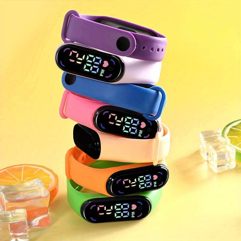Glowing Children's Watch - Colourful LED Display and Sporty Design