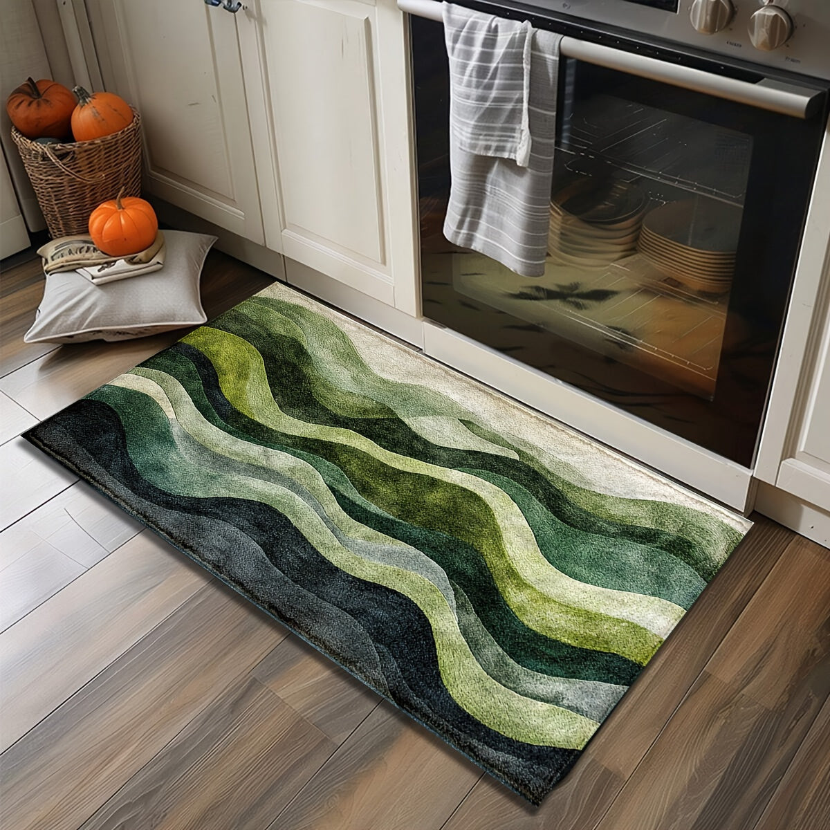 Geometric Wave Bath Mat – Perfect for Bathroom or Entrance
