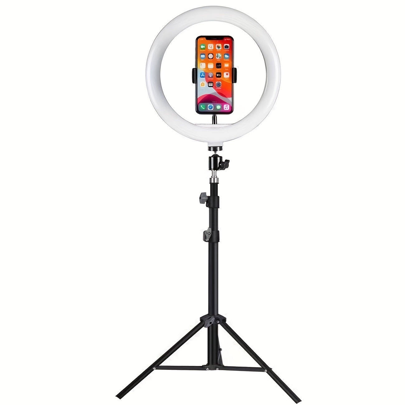 LED Ring Light with Tripod and Phone Holder - For Perfect Selfies and Video Recordings