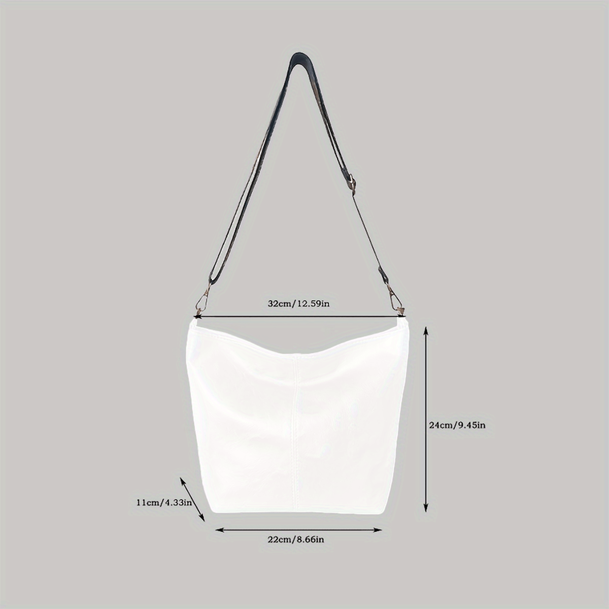 Wide Geometric Bag – Large Capacity Crossbody with Retro Vibe