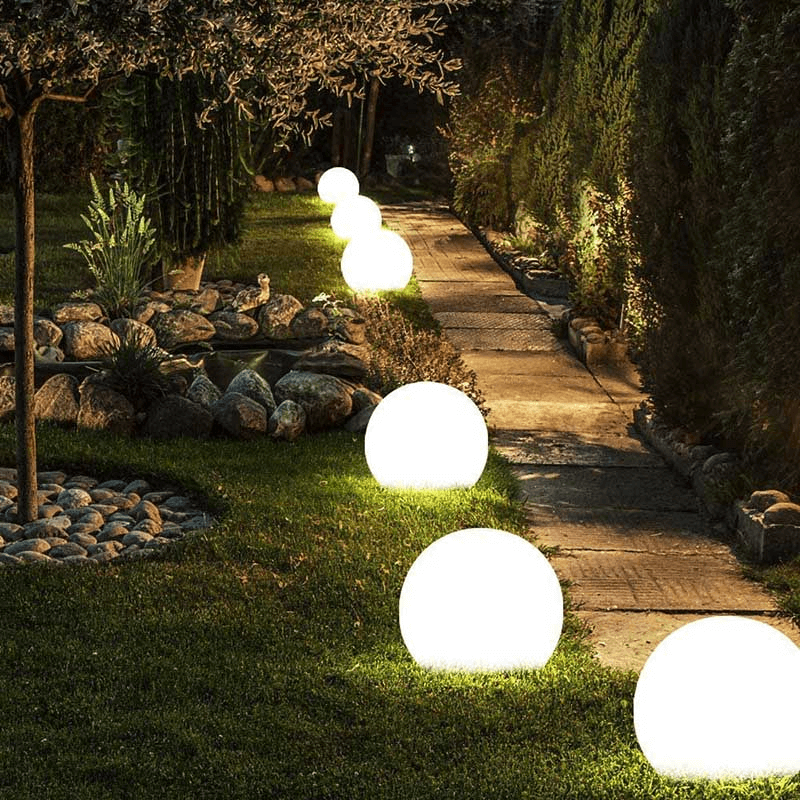 Solar-Powered Globe Garden Light