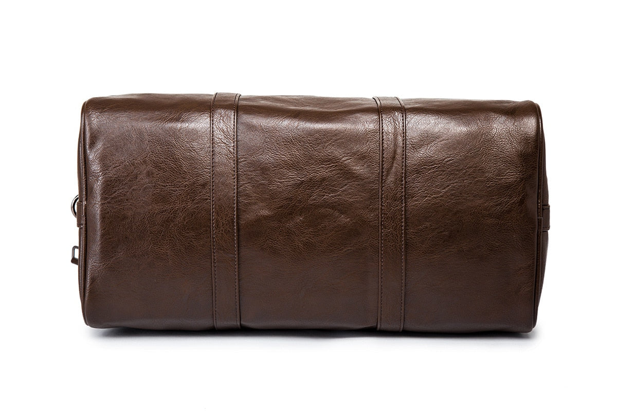 Leather Men's Duffle Bag - Robust & Stylish - Ideal for Travel
