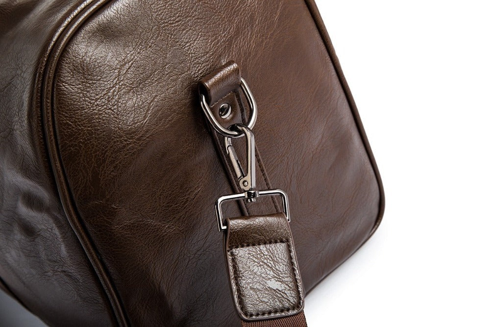 Leather Men's Duffle Bag - Robust & Stylish - Ideal for Travel