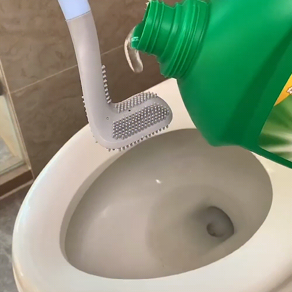 🔥🔥Long-Handled Toilet Brush - Say Goodbye to Stains.