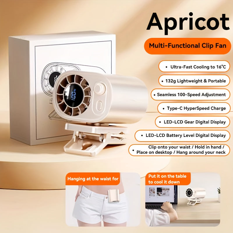 BreezeClip Mini Fan – Powerful Cooling, Anywhere and Anytime