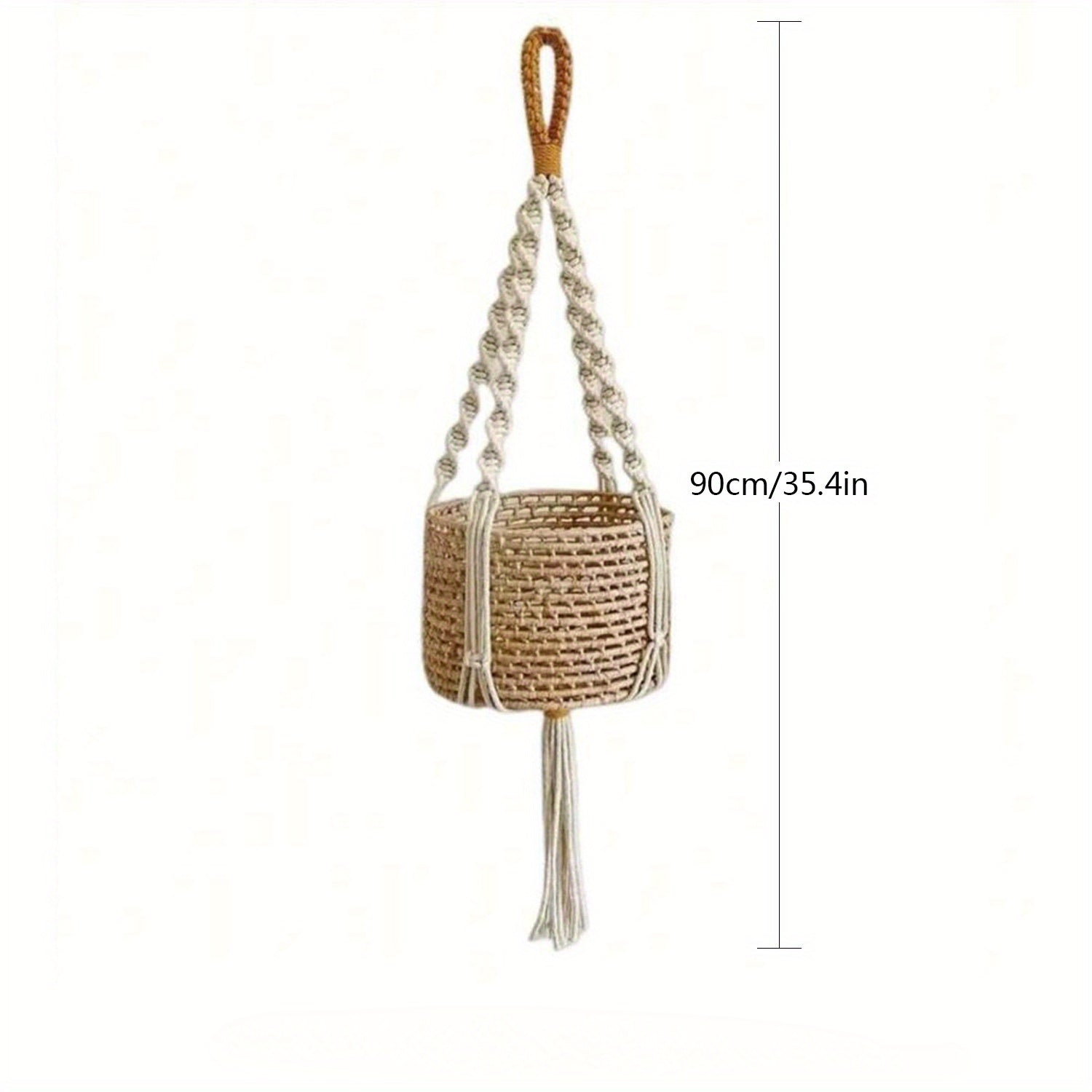 Handwoven Bohemian Hanging Basket - Ideal for Decorating Your Space