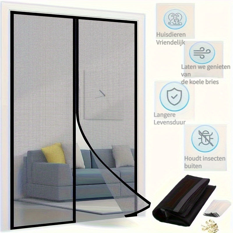 Magnetic Mesh Curtain – Fresh Air Without Insects