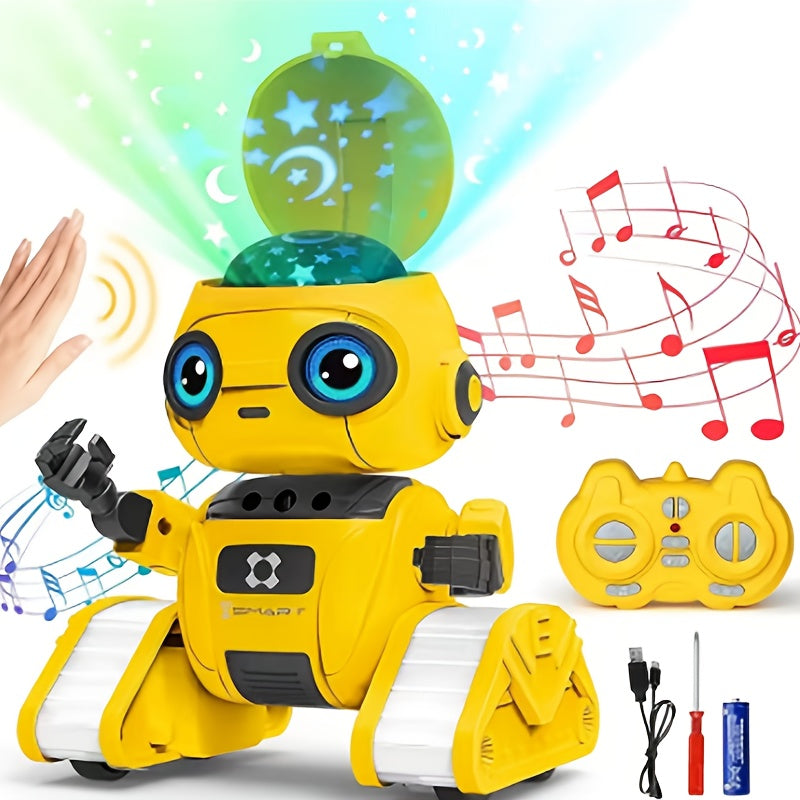 Interactive Robot Toy – Dancing Movements and Star Projection