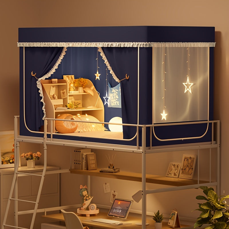 StarryBunk Adjustable Bunk Bed - Cozy & Protected with Mosquito Net