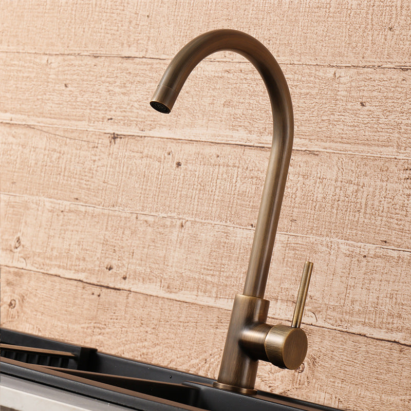 Bronzeflow Kitchen Tap | Kitchen Taps | Antique Brass Tap with Single Lever