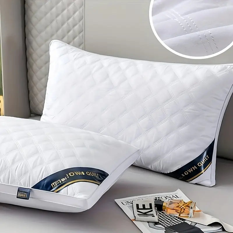 DreamRest - Set of 2 Hypoallergenic 3D Pillows - Soft Cervical Support & Hotel Quality Sleep