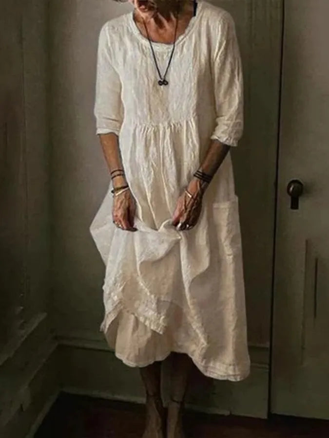 Sandsberg - Stylish Linen Dress for Women: Elegant Simplicity Meets Comfort