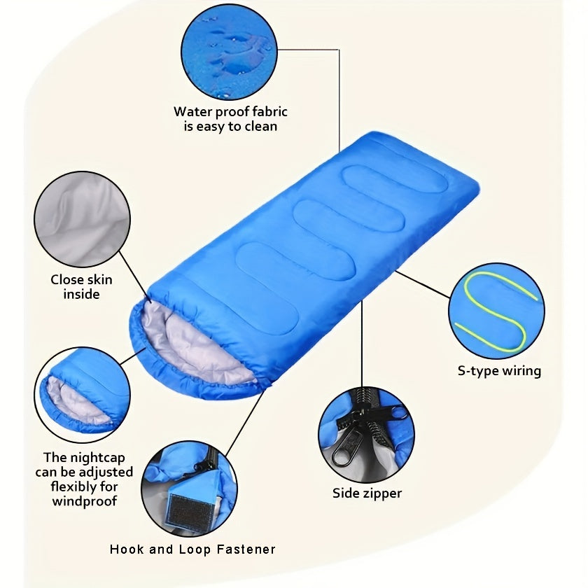 Warm Sleeping Bag with Hood – Perfect for Camping and Winter Adventures