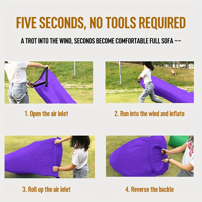 Inflatable Lounge Sofa - Lightweight and Comfortable for Camping and Outdoor Adventures