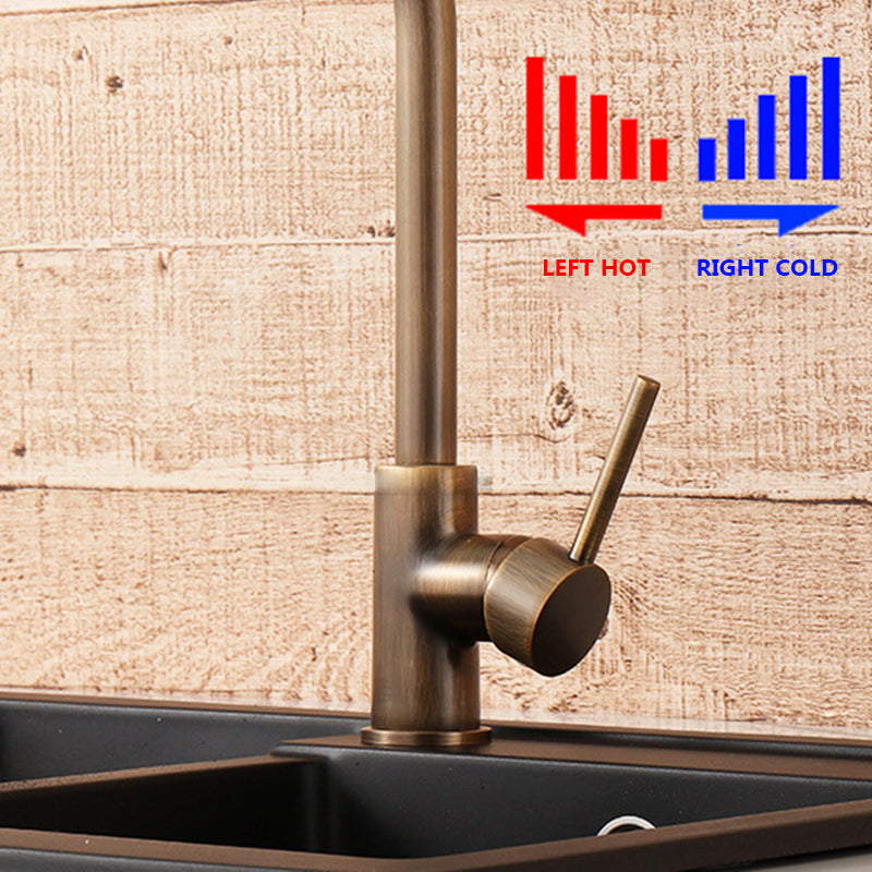 Bronzeflow Kitchen Tap | Kitchen Taps | Antique Brass Tap with Single Lever