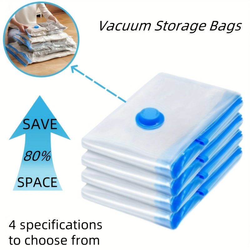 Set of Extra Large Vacuum Storage Bags – Reusable, Waterproof and Space-Saving