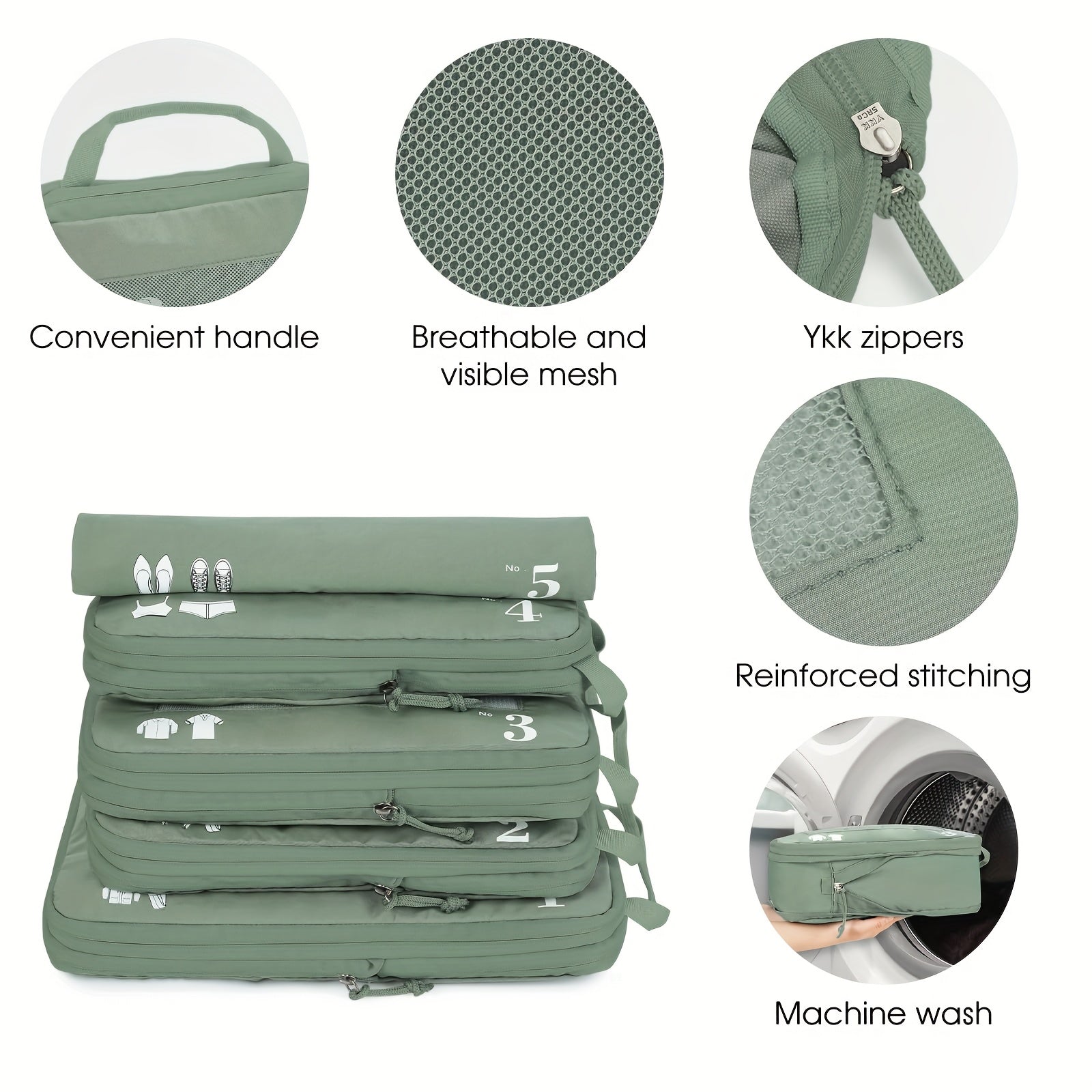 TravelSmart Compression Packing Cube Set – Efficient Luggage Solution