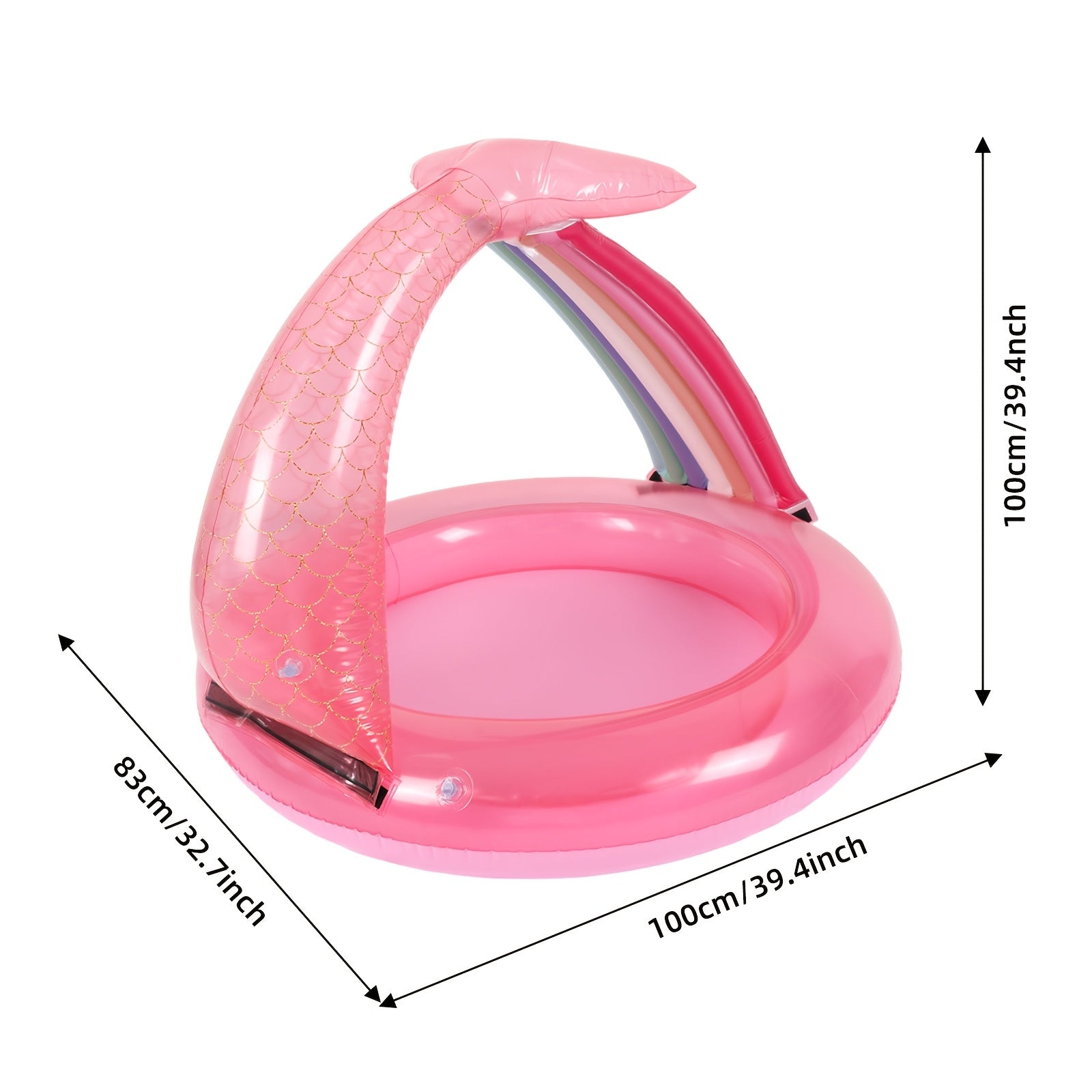 Inflatable Dinosaur Pool for Babies – With Sunshade & Playful Design