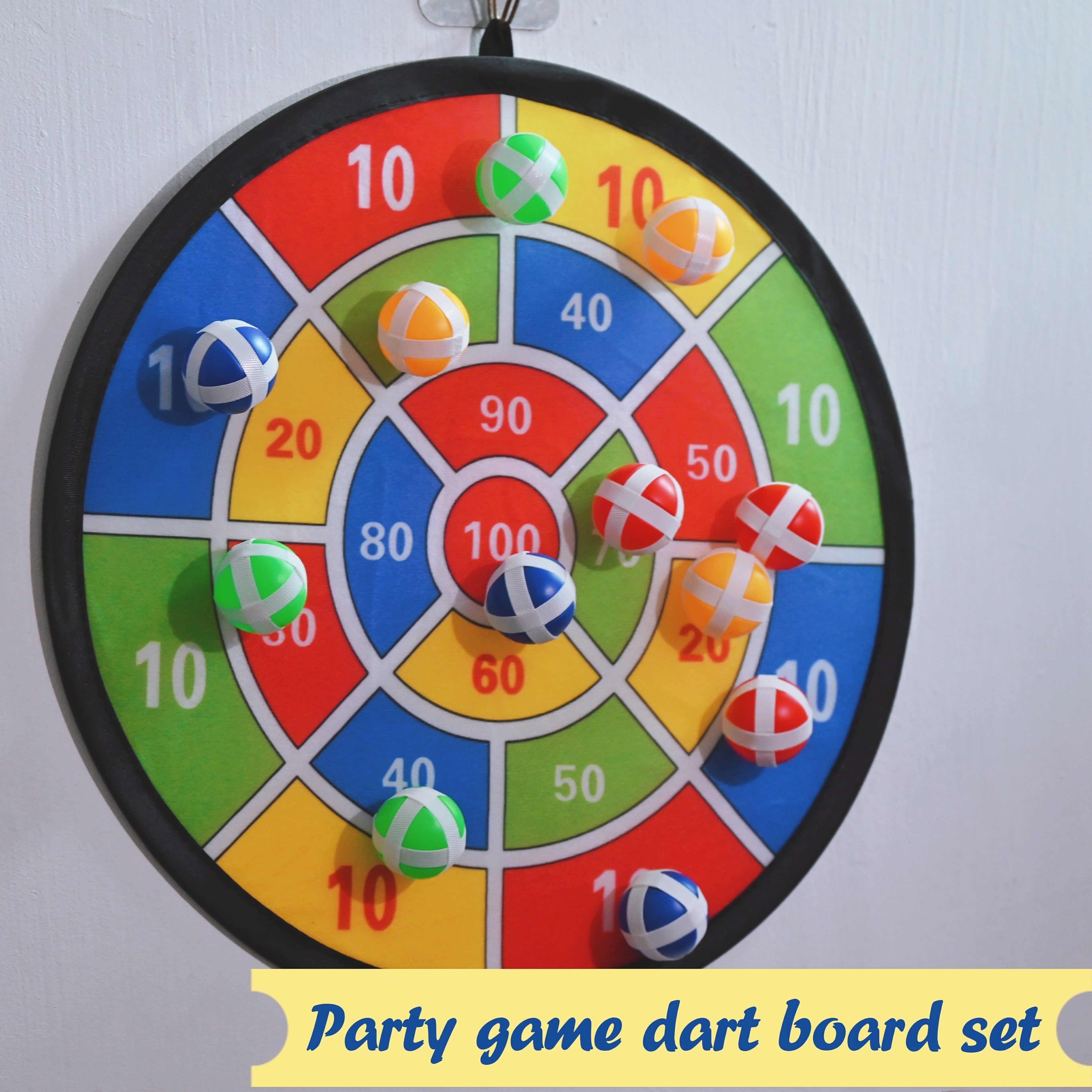 Sticky Dart Ball Set - Interactive Family Dartboard Game for Indoors and Outdoors