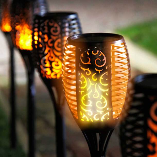 Solara Solar Garden Torches – Magical Flame Lighting for Outdoors