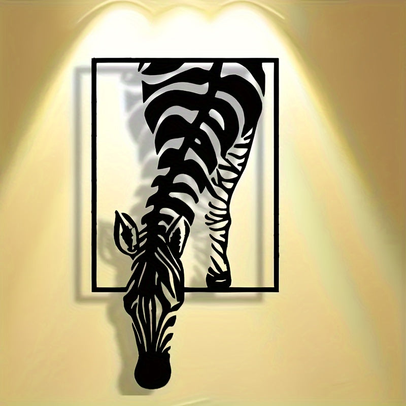 Zebra Silhouette Wall Decoration - Stylish Elegance for Your Space