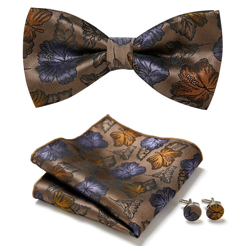 Three-Piece Set with Stylish Bow Ties