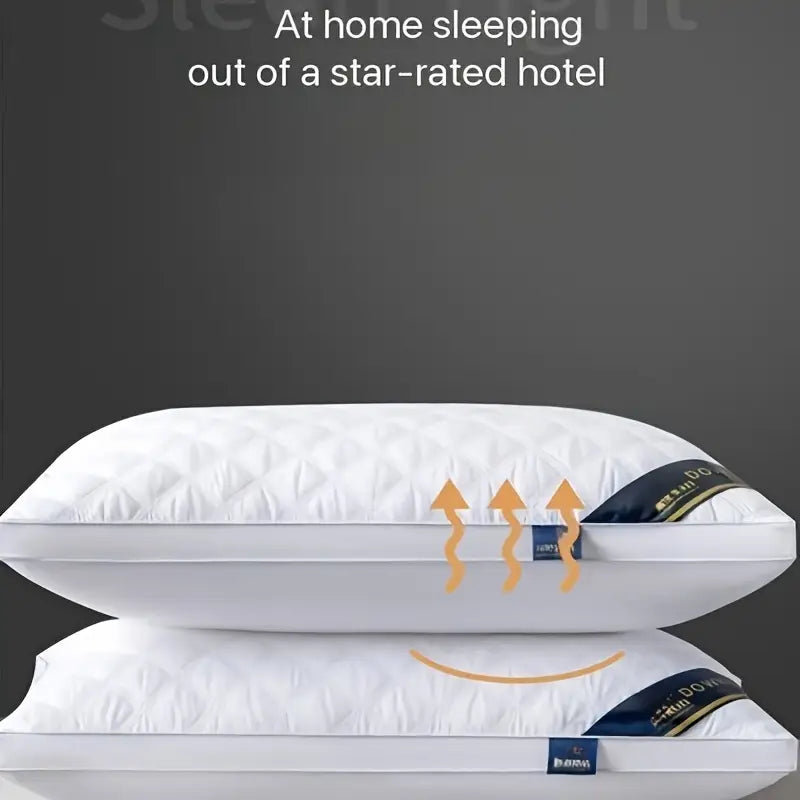 DreamRest - Set of 2 Hypoallergenic 3D Pillows - Soft Cervical Support & Hotel Quality Sleep