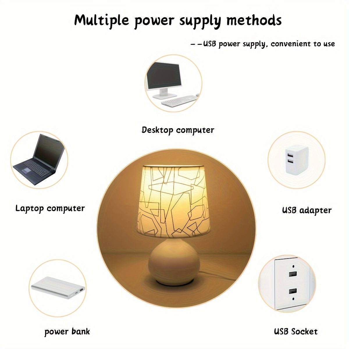 Geometric Style Table Lamp - Modern and Atmospheric