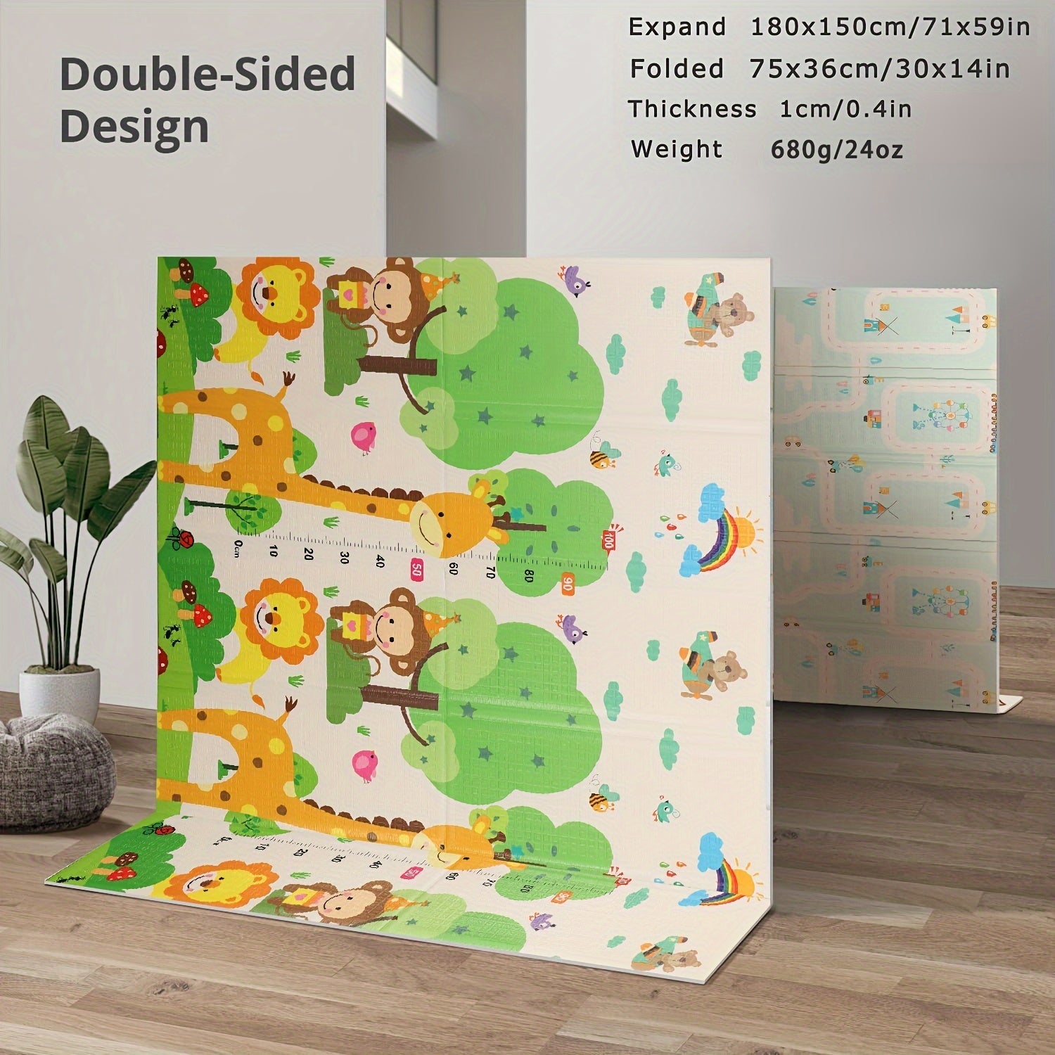 Educational Play Mat – Learn and Grow with Animals and Nature
