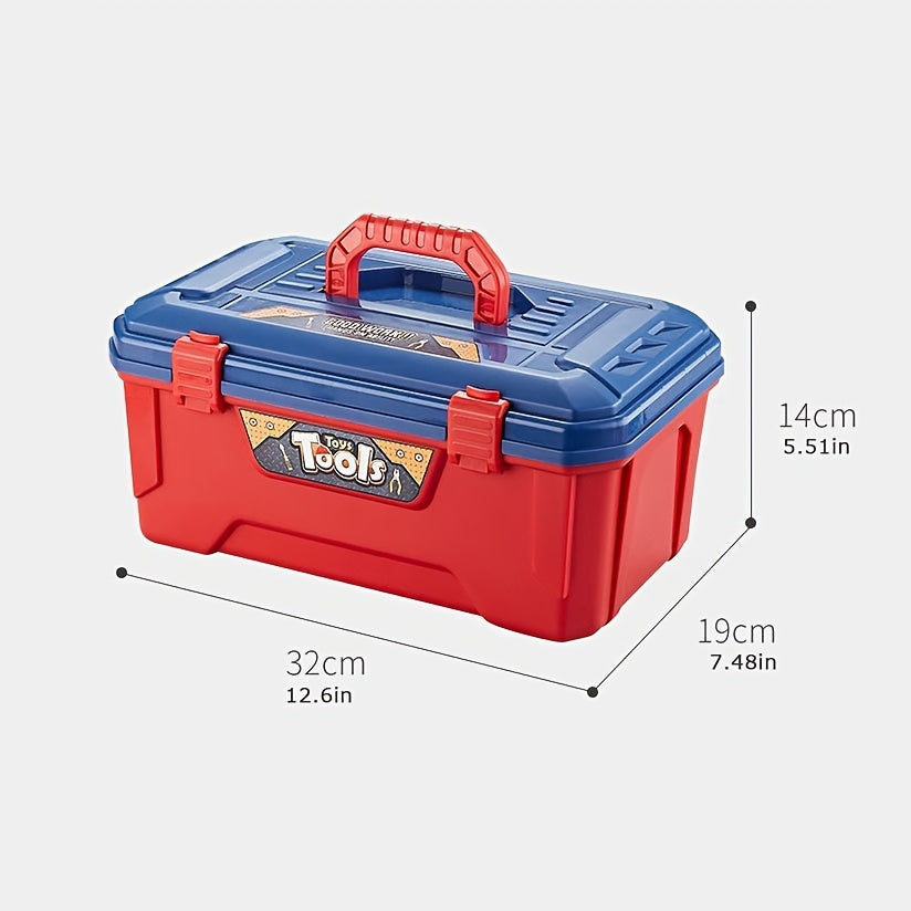 48-Piece Tool Set for Children – With Electric Drill, Safety Helmet and Storage Bag