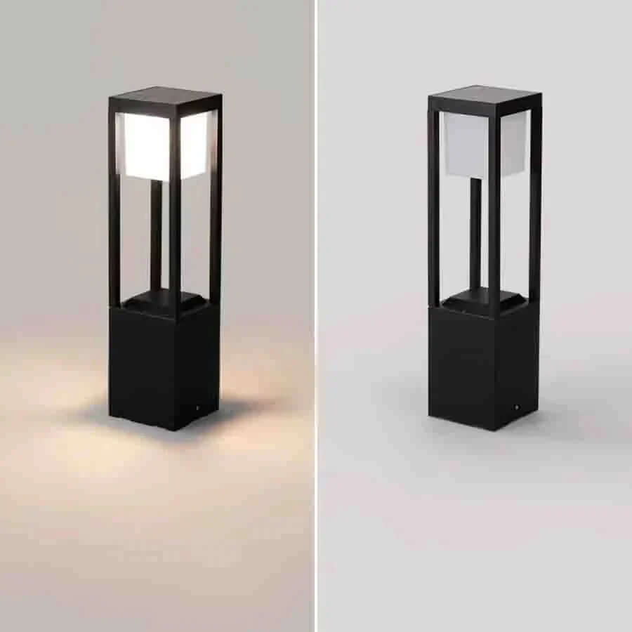 Cube-Shaped Solar Outdoor Lamp (60cm)
