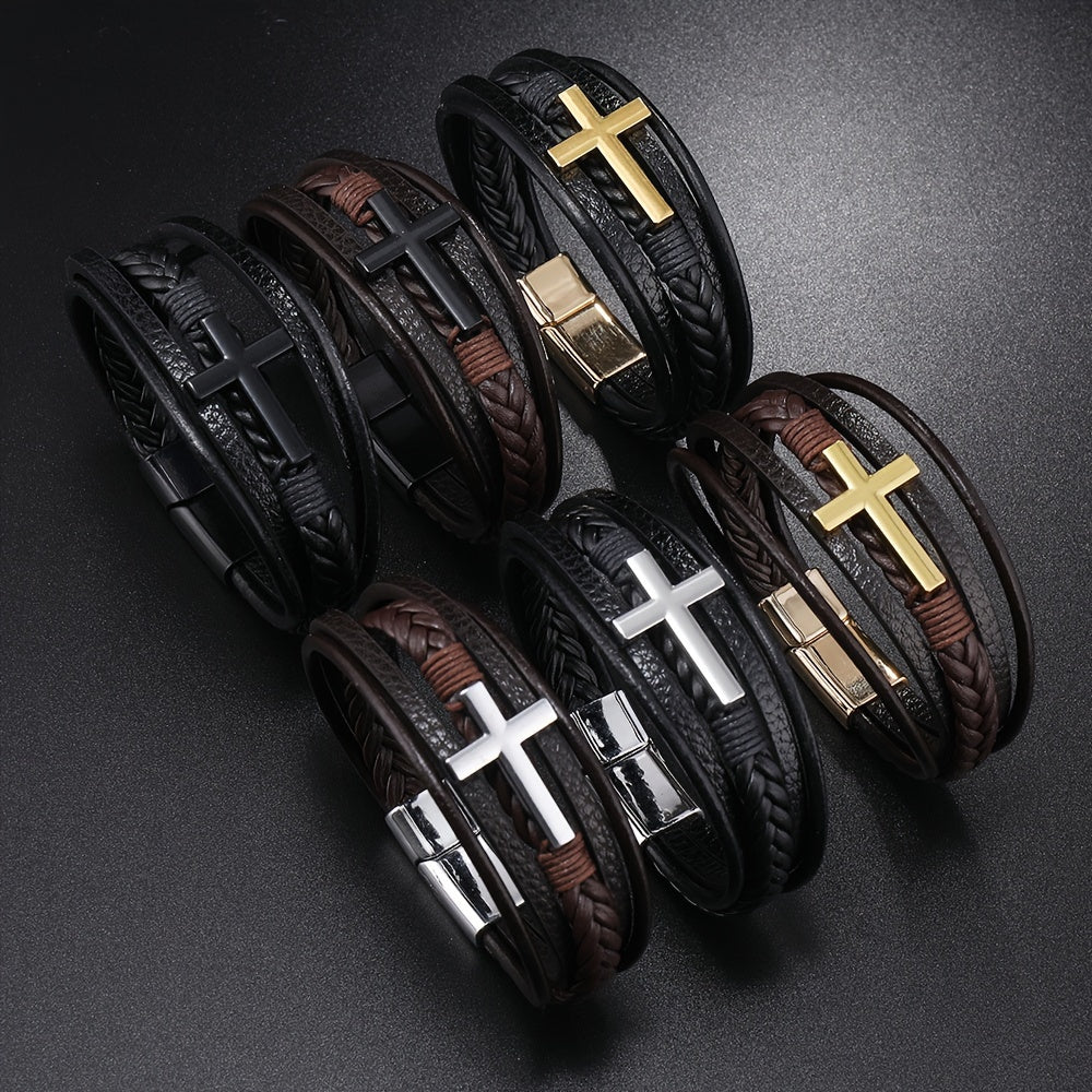 Spiritual Leather Bracelet - For the Modern Man