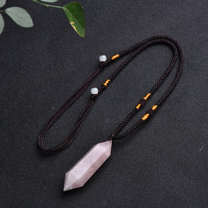 Natural Crystal Amethyst Healing Necklace – Lyra