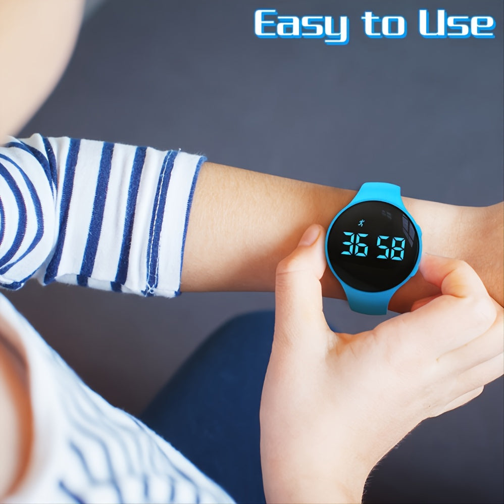 LED Digital Pedometer Watch with Vibrating Alarm – Fitness Tracker for Children