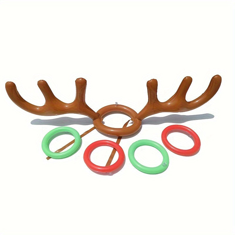 Inflatable Reindeer Antler Ring Toss Game - Fun Christmas and Party Game