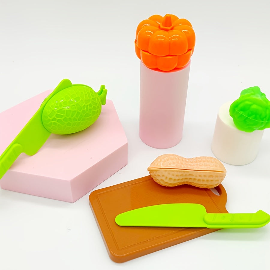 Educational Cutting Set with Food, Fruit and Vegetables – Perfect for Early Learning and Role Play