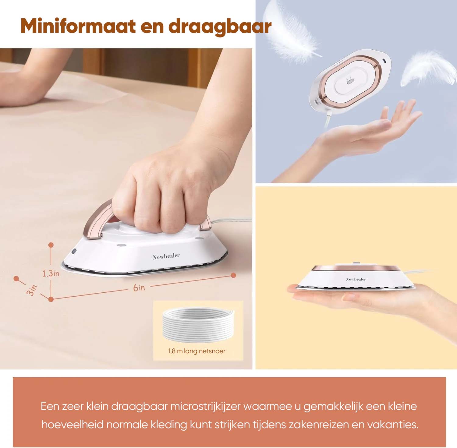 TravelPress - Travel Iron with Dual Voltage