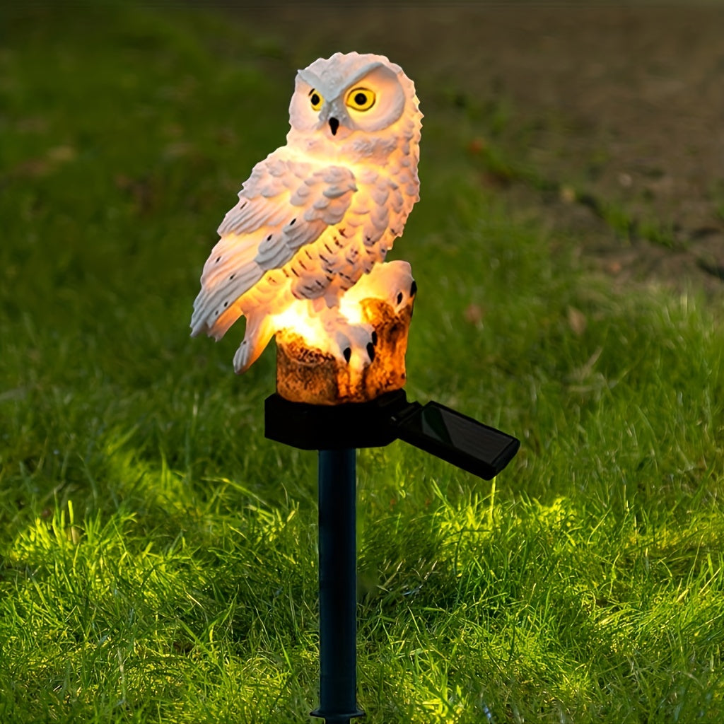 Solar LED Owl Garden Light – Realistic Ambient Lighting for Gardens and Paths