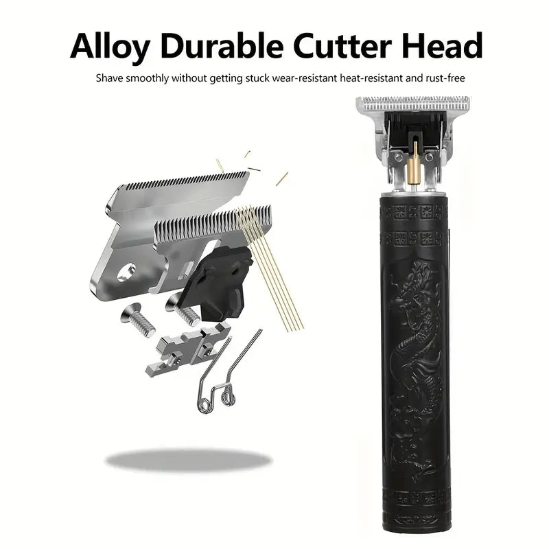 GroomMaster - 3-Piece Professional Hair and Beard Grooming Set for Men, Wireless Trimmers with LED Display, USB Rechargeable