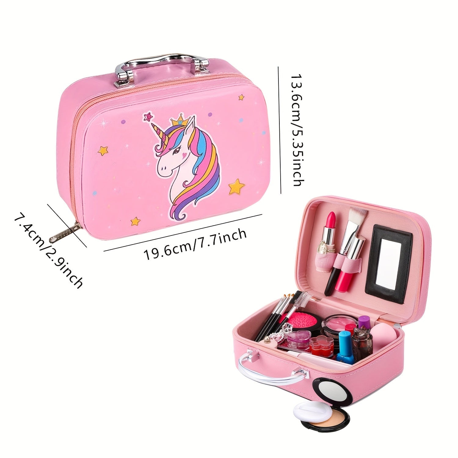 Deluxe Unicorn Make-up Bag – Real Cosmetics and Accessories for Girls