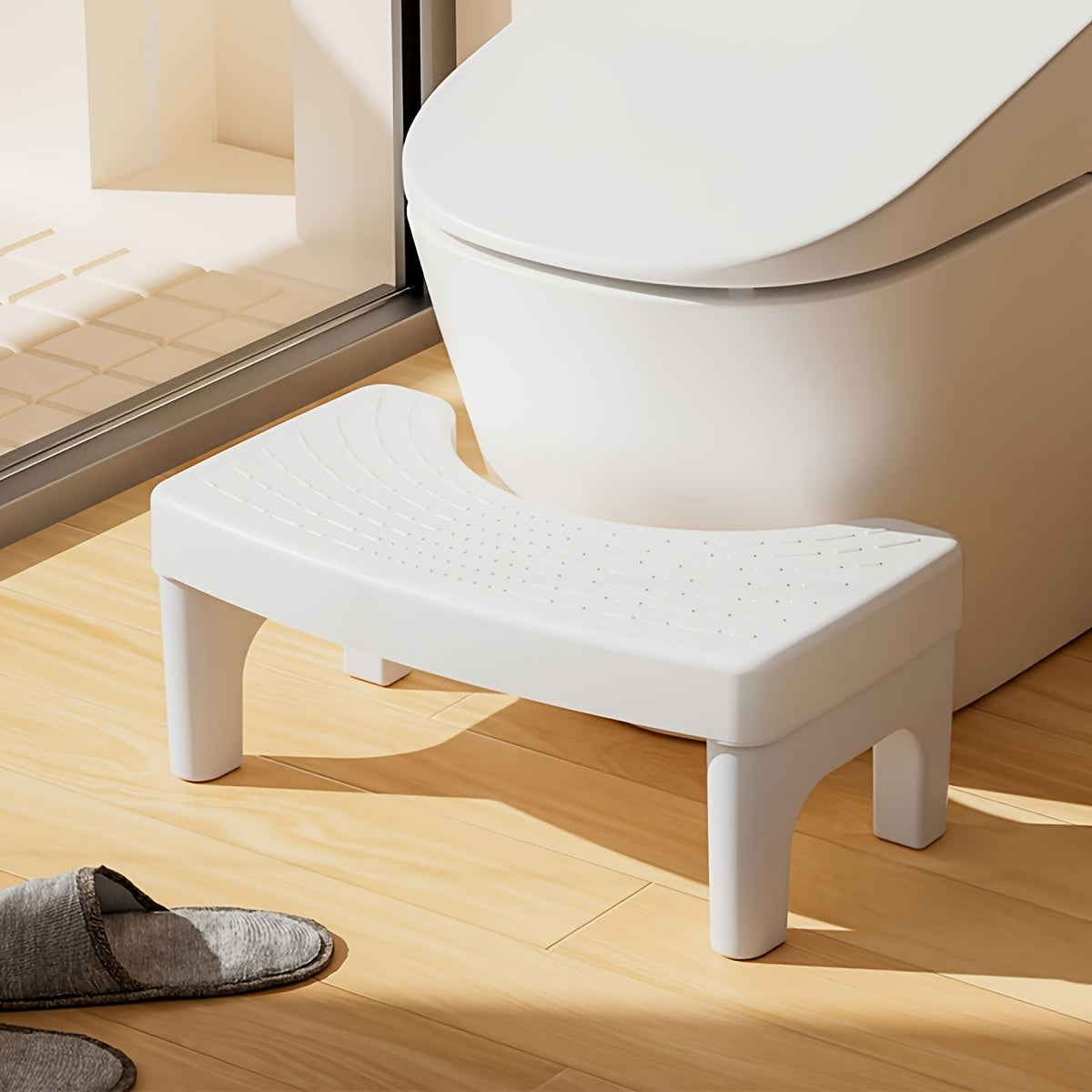 Practical Toilet Stackable Stool - For Improved Sitting Posture