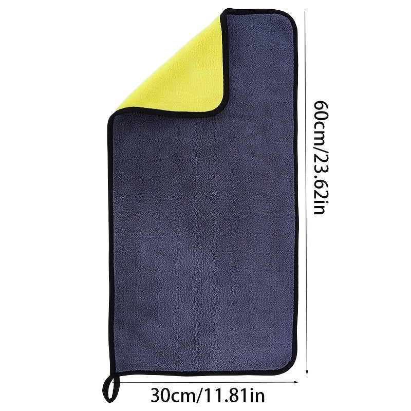 Double-Sided Coral Fleece Car Wash Towel – Soft and Absorbent for Shine