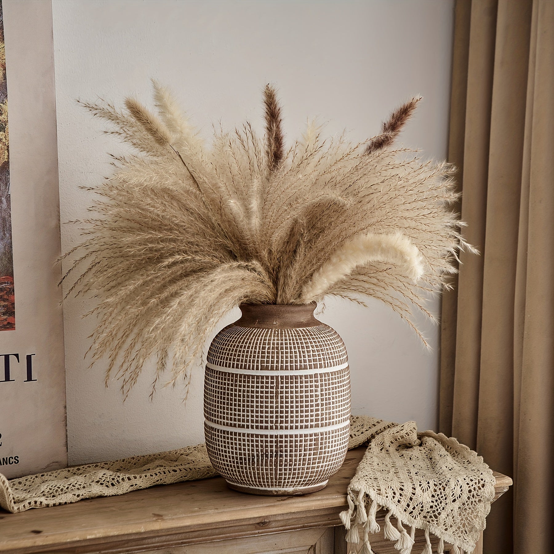 Rustic Geometric Vase - Natural Atmosphere for Your Interior