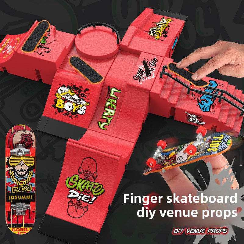 MiniRamp Finger Skatepark – Creative Play Fun and Skills Training