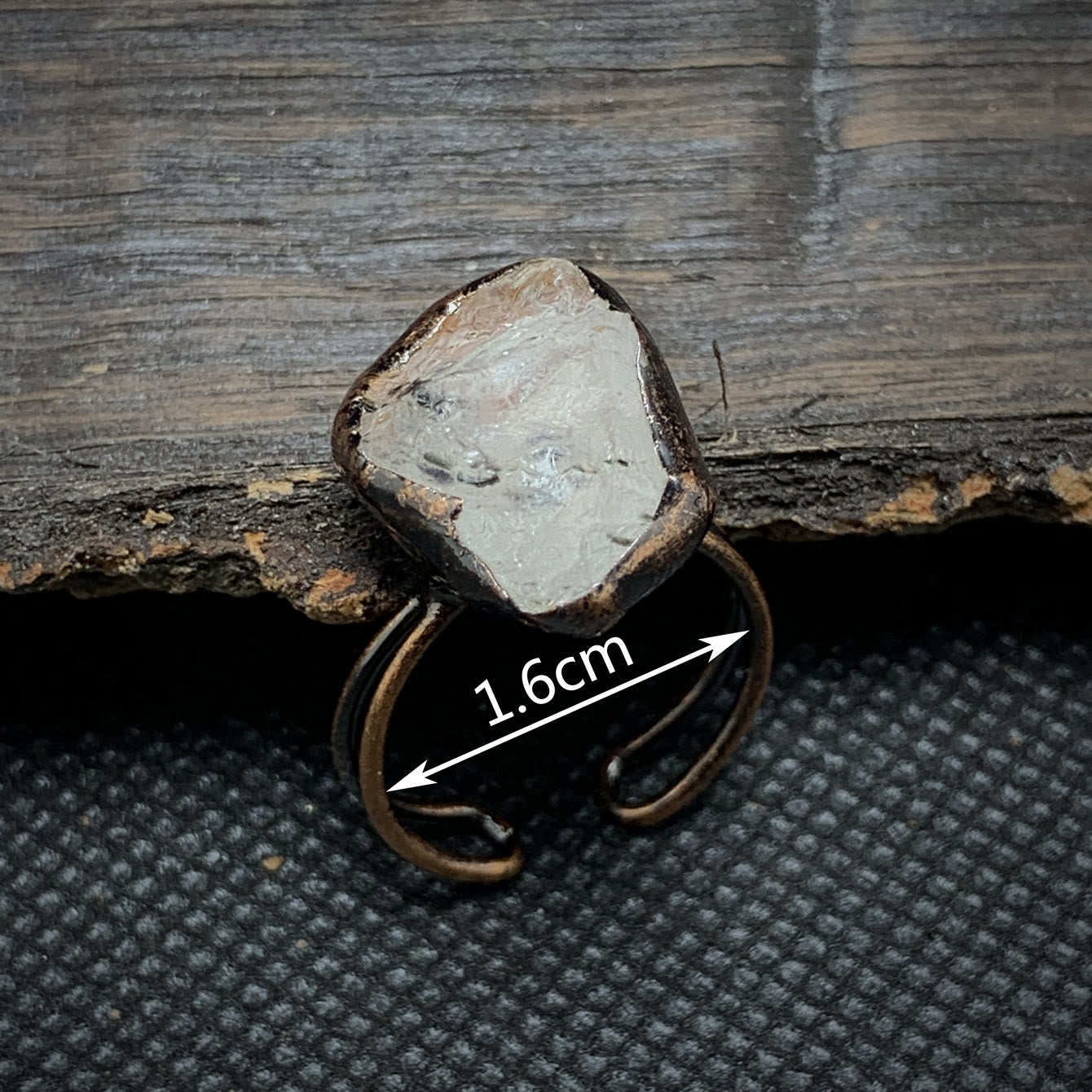Natural Raw Stone Birth Ring – Selina